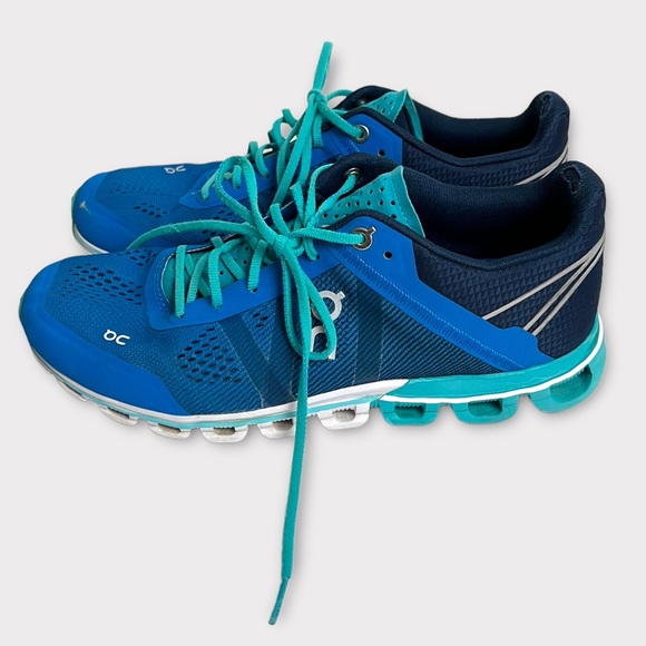 On Cloud On Running Cloudace Running Shoes Sneakers Malibu Curaçao Size 7.5 - Picture 2 of 10